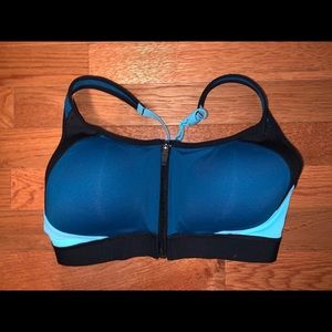 Zip up Padded Sports Bra